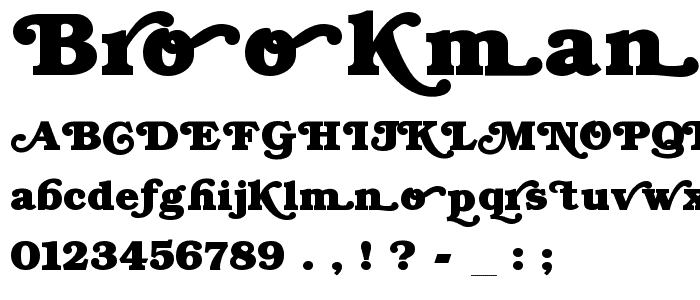BrookmanSwash Bold font
